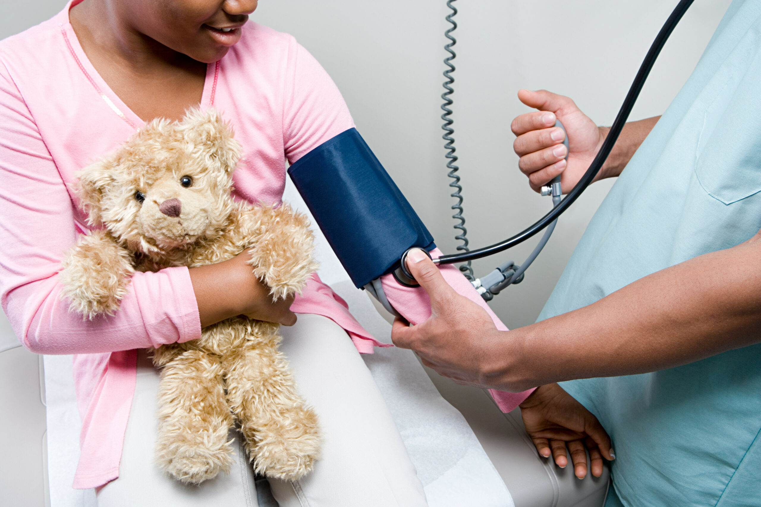 Child Getting Her Blood Pressure Checked